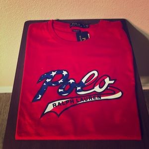 ‼️sold‼️Polo by Ralph Lauren RWB logo T shirt.